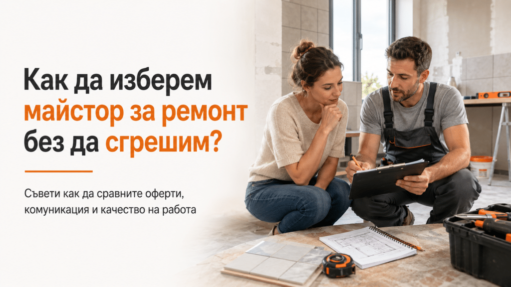 Как да изберем майстор?