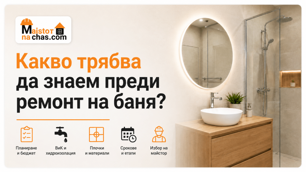 Какво трябва да знаем преди ремонта на баня